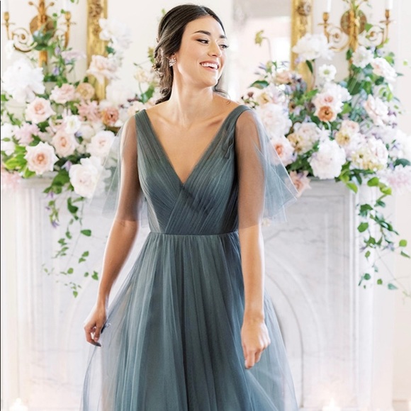 Revelry Dresses Revelry Thea Tulle Dress In French Blue Poshmark